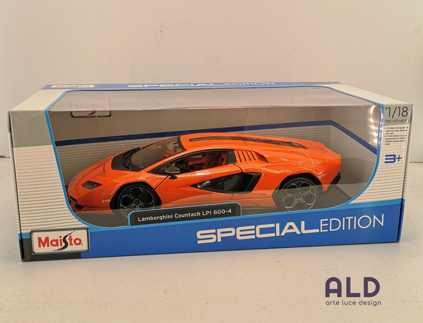 modellino auto scala 1/18 lamborghini countach lpi 800-4 modellini della maisto