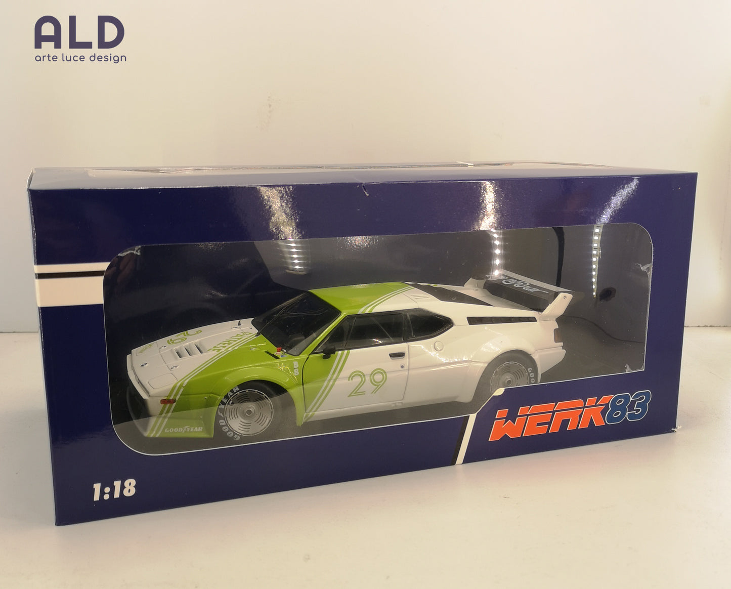 modellino auto scala 1/18 bmw M1 procar modellini diecast da collezione werk83