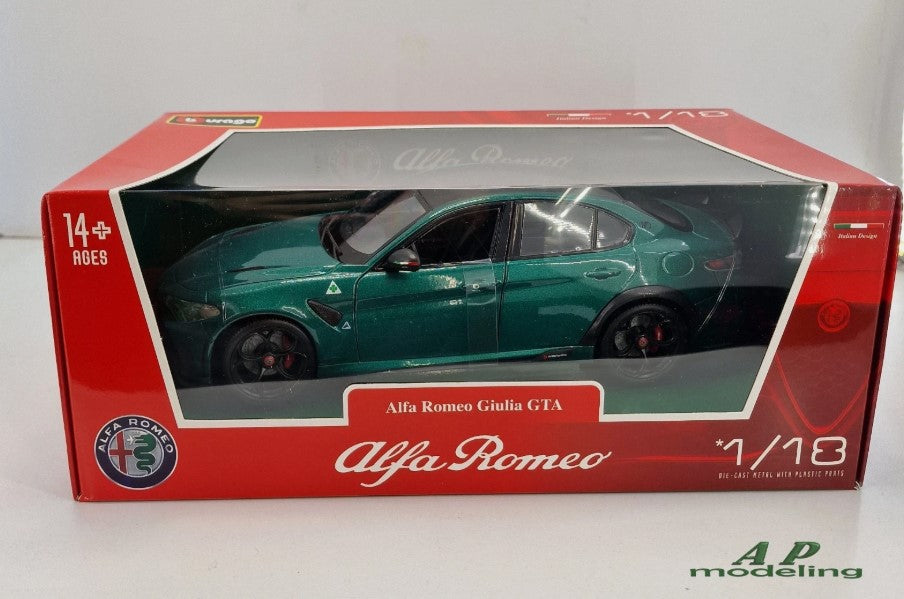 modellino auto 1/18 alfa romeo giulia GTA modellini da collezione bburago
