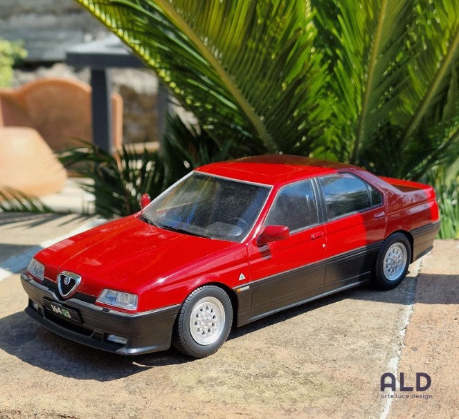modellino auto 1/18 alfa romeo 164 Q4 rosso del 1994 modellini diecast triple9