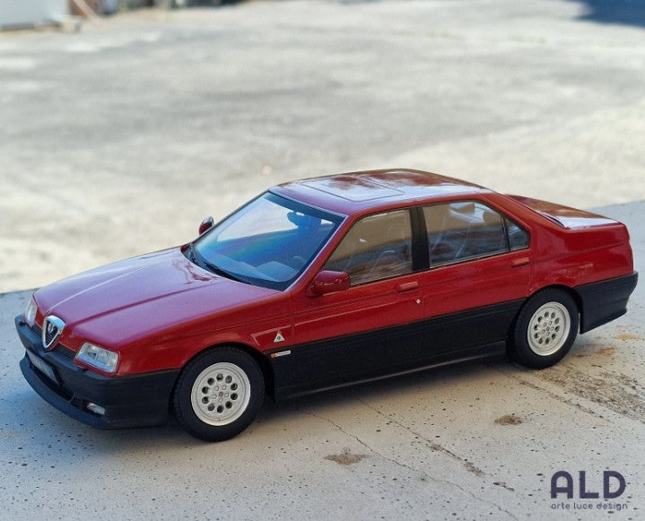 modellino auto 1/18 alfa romeo 164 Q4 rosso del 1994 modellini diecast triple9