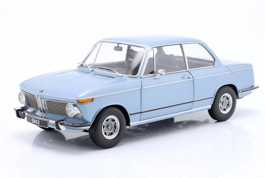 modellino auto scala 1/12 BMW 2002 1a serie del 1971  azzurro della KK-Scale