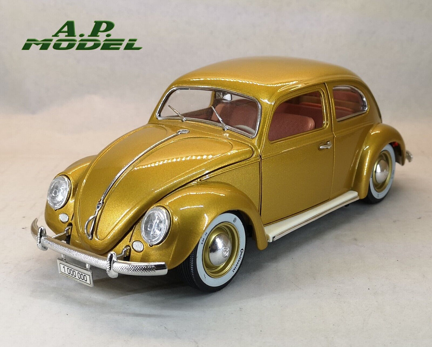 modellino auto 1:18 Volkswagen beetle del 1955 vw maggiolino maggiolone die cast usato