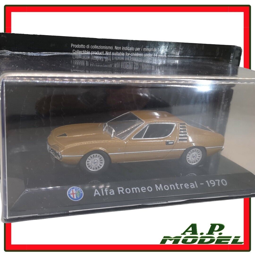 modellino alfa romeo Montreal 1970 modellini auto vintage die cast scala 1/43 E