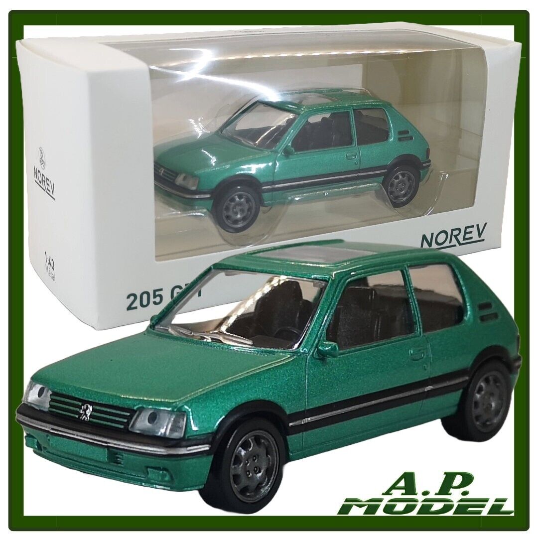 modellino auto 1:43 Peugeot 205 1.9 GTI modellini diecast norev