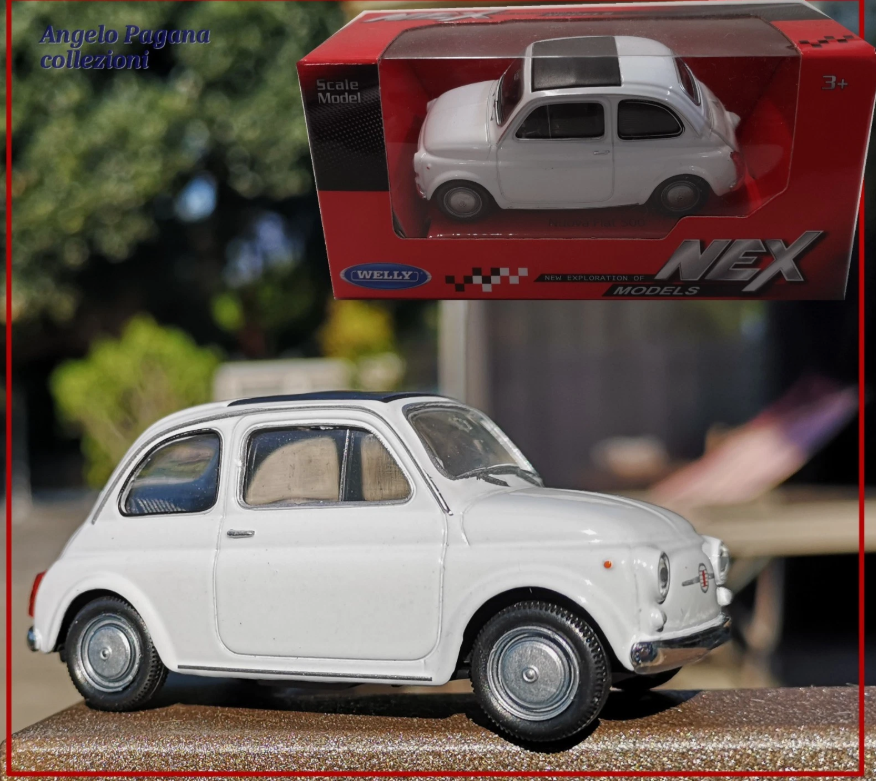 modellino auto scala 1/43 fiat 500 cinquecento macchinina modellini  welly