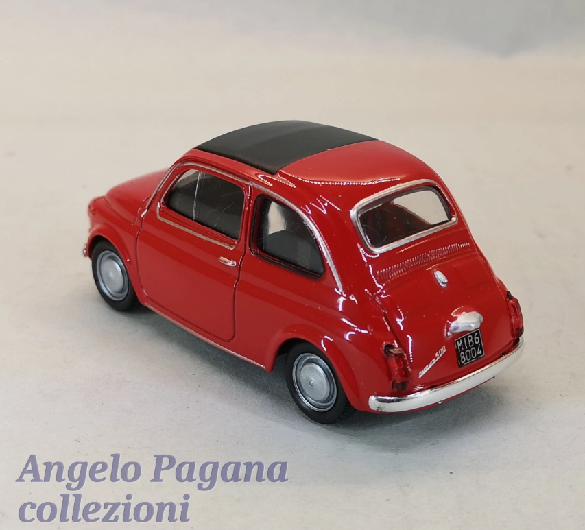 modellino auto scala 1/43 fiat 500 cinquecento macchinina modellini della welly