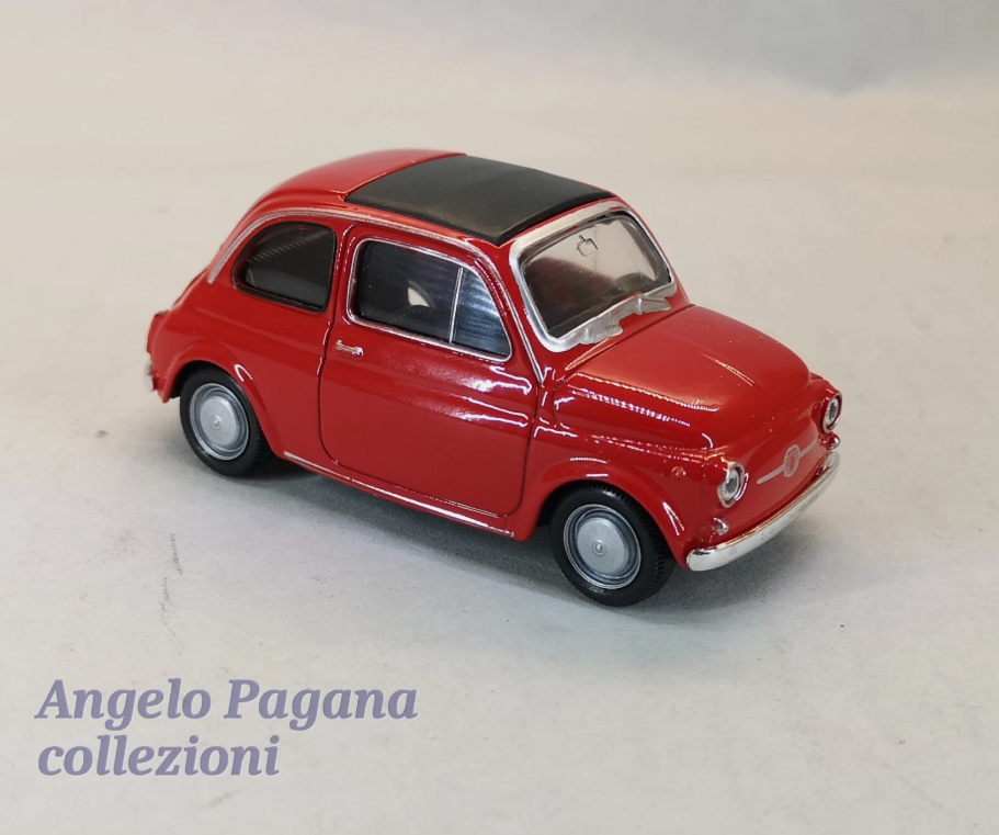 modellino auto scala 1/43 fiat 500 cinquecento macchinina modellini della welly
