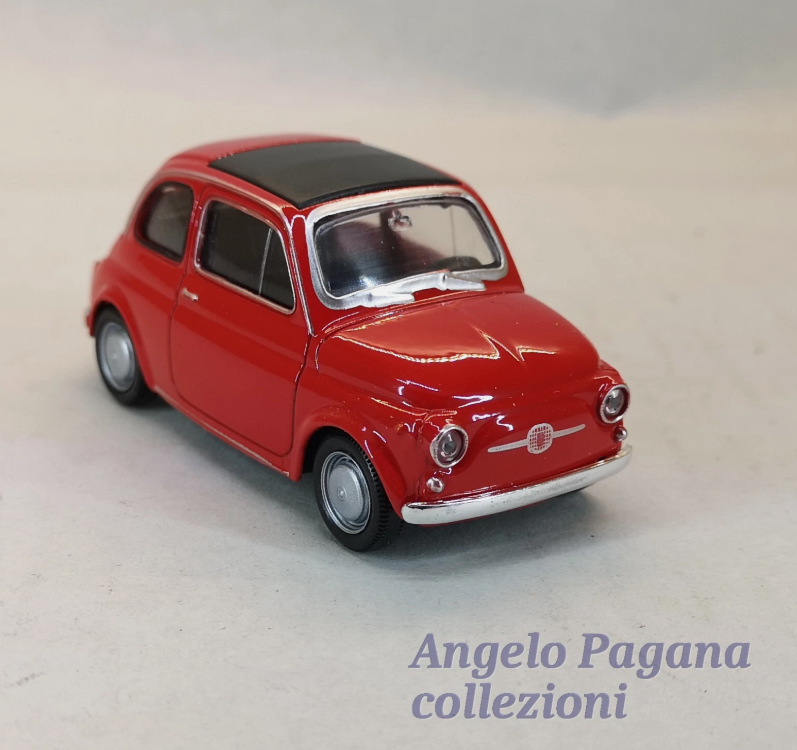 modellino auto scala 1/43 fiat 500 cinquecento macchinina modellini della welly