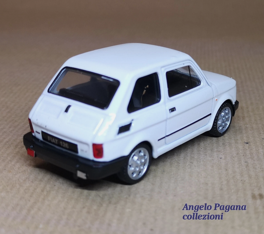 auto modellino 1:43 fiat 126 della welly nex modellini da collezione die cast bi