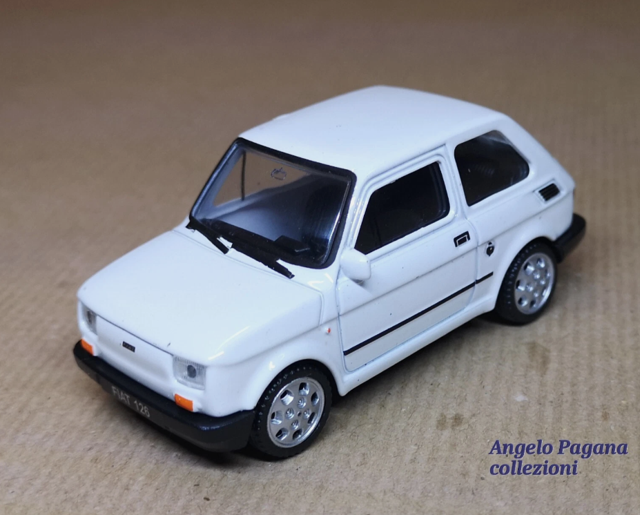 auto modellino 1:43 fiat 126 della welly nex modellini da collezione die cast bi