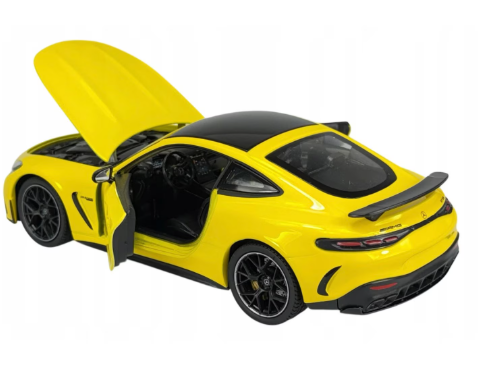 modellino auto scala 1/24 Mercedes AMG GT63 gialla modellini della welly