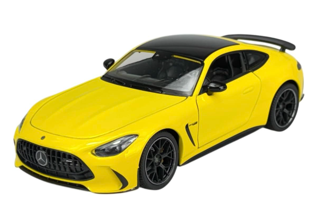 modellino auto scala 1/24 Mercedes AMG GT63 gialla modellini della welly