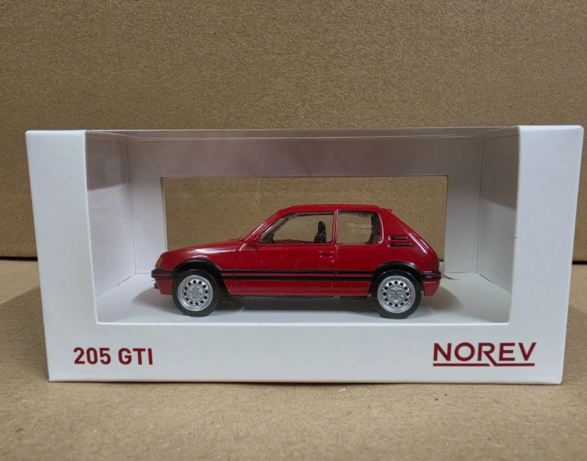 Peugeot 205 GTi 1.6 modellini da collezione Norev modellino auto scala 1/43