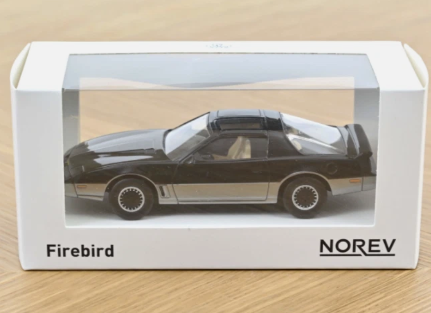 modellino auto scala 1:43 Pontiac Firebird Supercar 1982 KARR modellini Norev