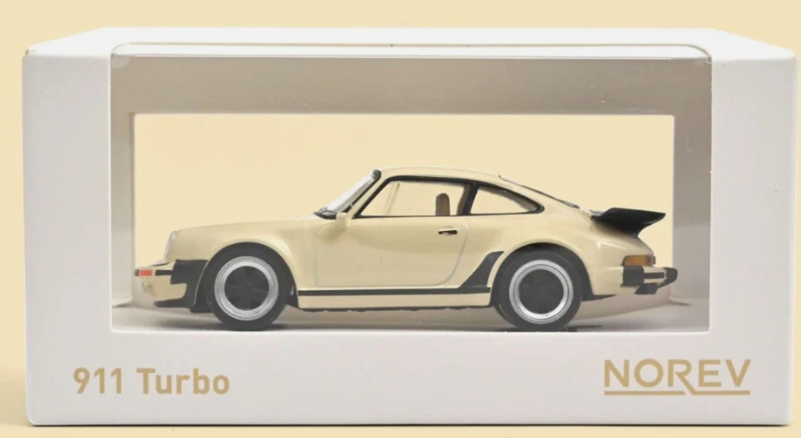 modellino auto scala 1/43 Porsche 911 Turbo beige modellini della Norev
