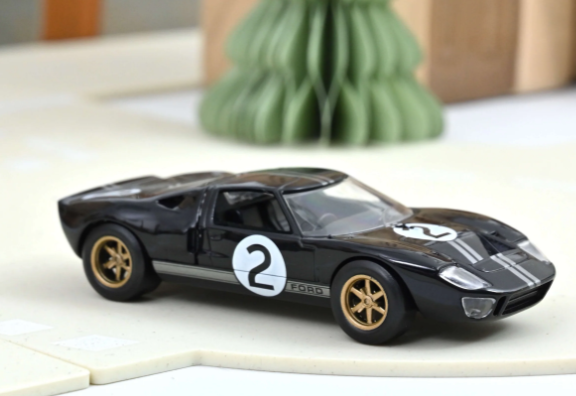 modellino auto scala 1/43 ford gt 40 nera modellini da collezione della norev