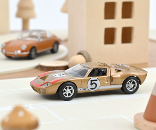 modellino auto scala 1/43 ford gt 40 oro modellini da collezione della norev