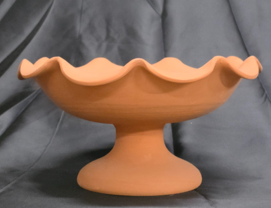 Centro tavola  portafrutta da cucina terracotta grezza da decorare diametro 30cm