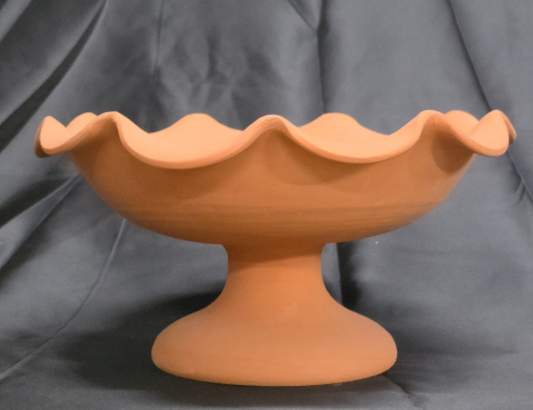 Centro tavola  portafrutta da cucina terracotta grezza da decorare diametro 38cm
