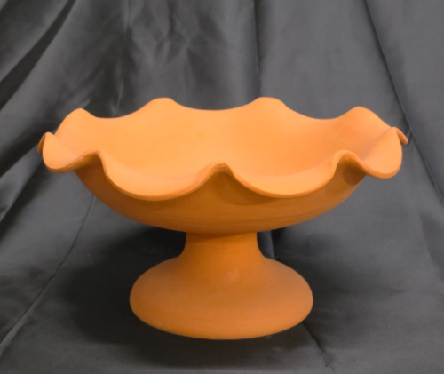 Centro tavola  portafrutta da cucina terracotta grezza da decorare diametro 30cm