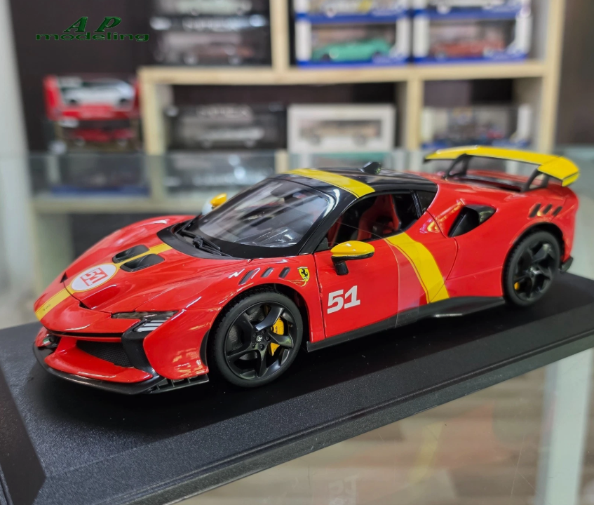 modellino auto scala 1/18 Ferrari sf90 xx stradale modellini da collezione