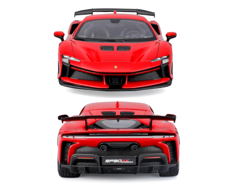 modellino auto 1/18 Ferrari sf90 xx stradale rossa modellini  collezione burago