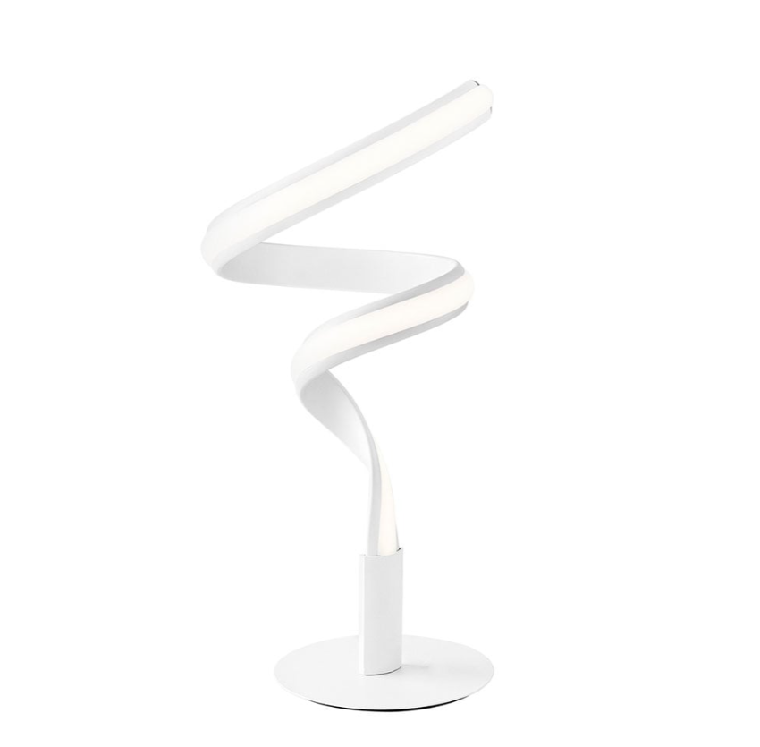 Lampada Led moderna in metallo bianco luce naturale 4000k per camera da letto