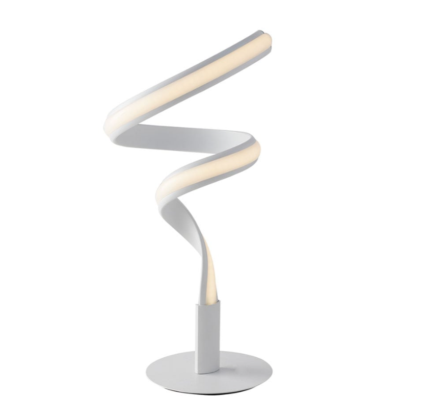 Lampada Led moderna in metallo bianco luce naturale 4000k per camera da letto