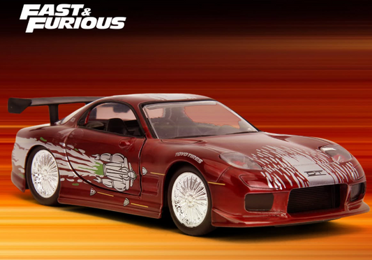 modellino auto scala 1:32 Dom's Mazda RX-7  25 anni Fast & Furious di Jada Toys