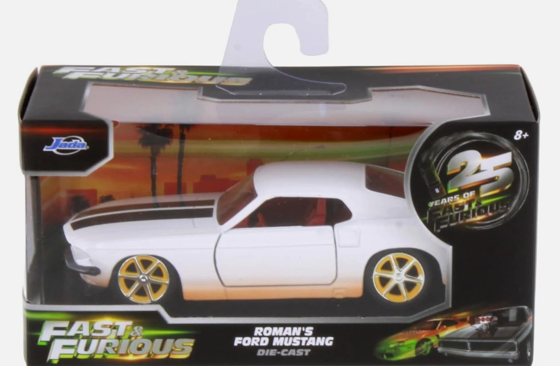 modellino auto scala 1:32 Roman's Ford Mustang 25 anni Fast & Furious Jada Toys