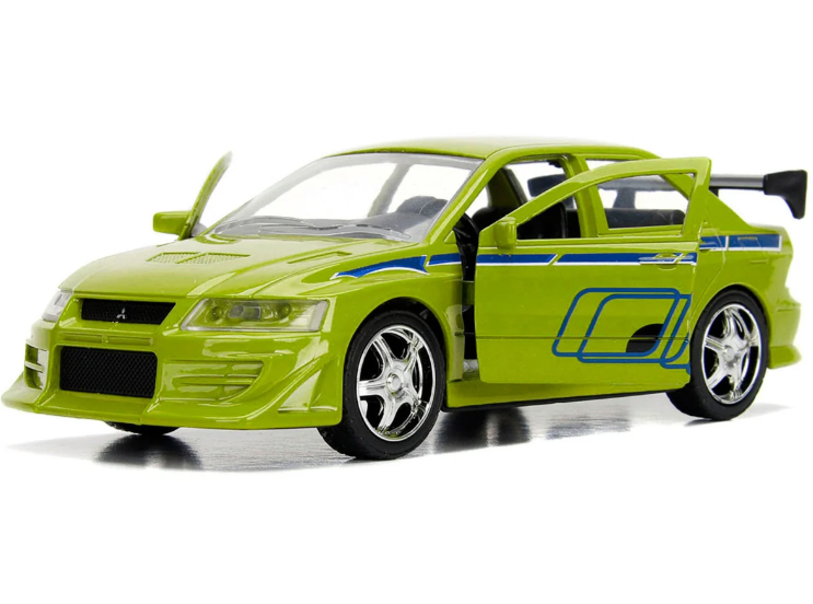 modellino auto scala 1:32 Mitsubishi Lancer Evolution VII 25 anni Fast&Furious