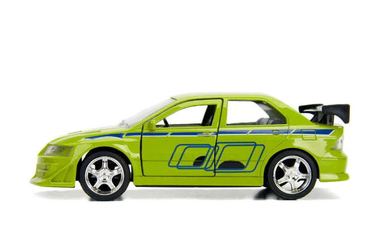 modellino auto scala 1:32 Mitsubishi Lancer Evolution VII 25 anni Fast&Furious