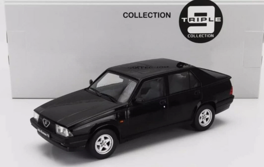 modellino auto 1/18 alfa romeo 75 del 1991 nera modellini diecast triple9