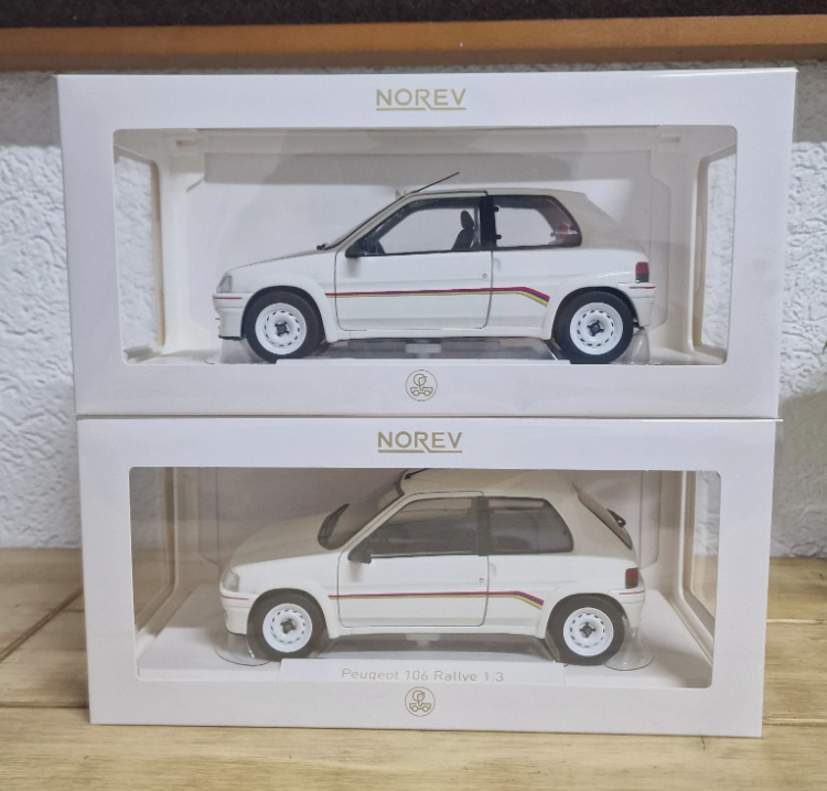 modellino auto scala 1/18 Peugeot 106 rallye 1.3 modellini norev