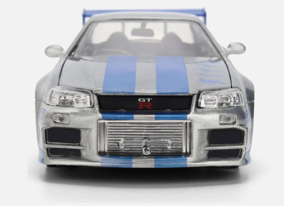 modellino auto scala 1/24 Brian's Nissan Skyline GT-R 25 anni Fast&Furious Jada