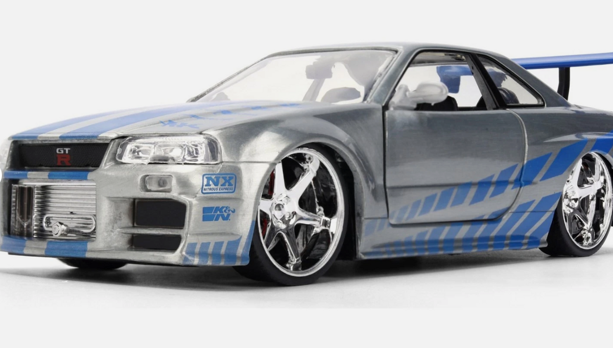modellino auto scala 1/24 Brian's Nissan Skyline GT-R 25 anni Fast&Furious Jada