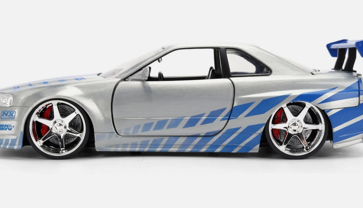 modellino auto scala 1/24 Brian's Nissan Skyline GT-R 25 anni Fast&Furious Jada