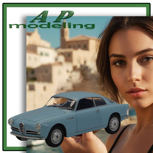 modellino auto 1/24 alfa romeo giulietta sprint 1954 modellini vintage usato