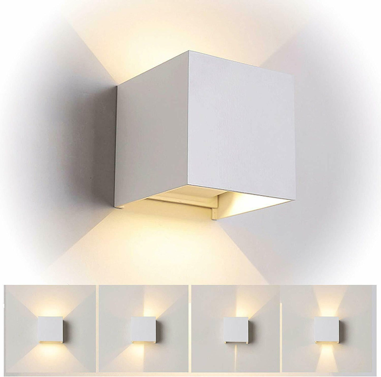 Applique led da esterno lampada da parete IP65 a doppia emissione di luce 12w