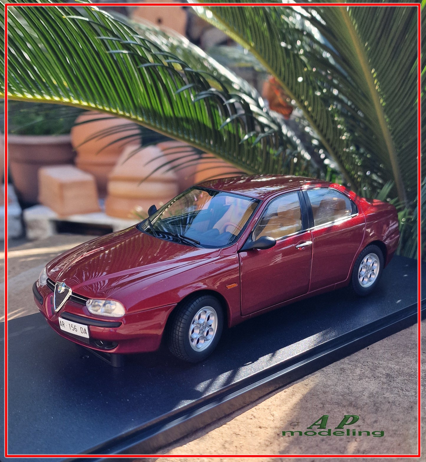 modellino auto scala 1/18 alfa romeo 156 2.5 V6 24V del 1997 modellini die cast