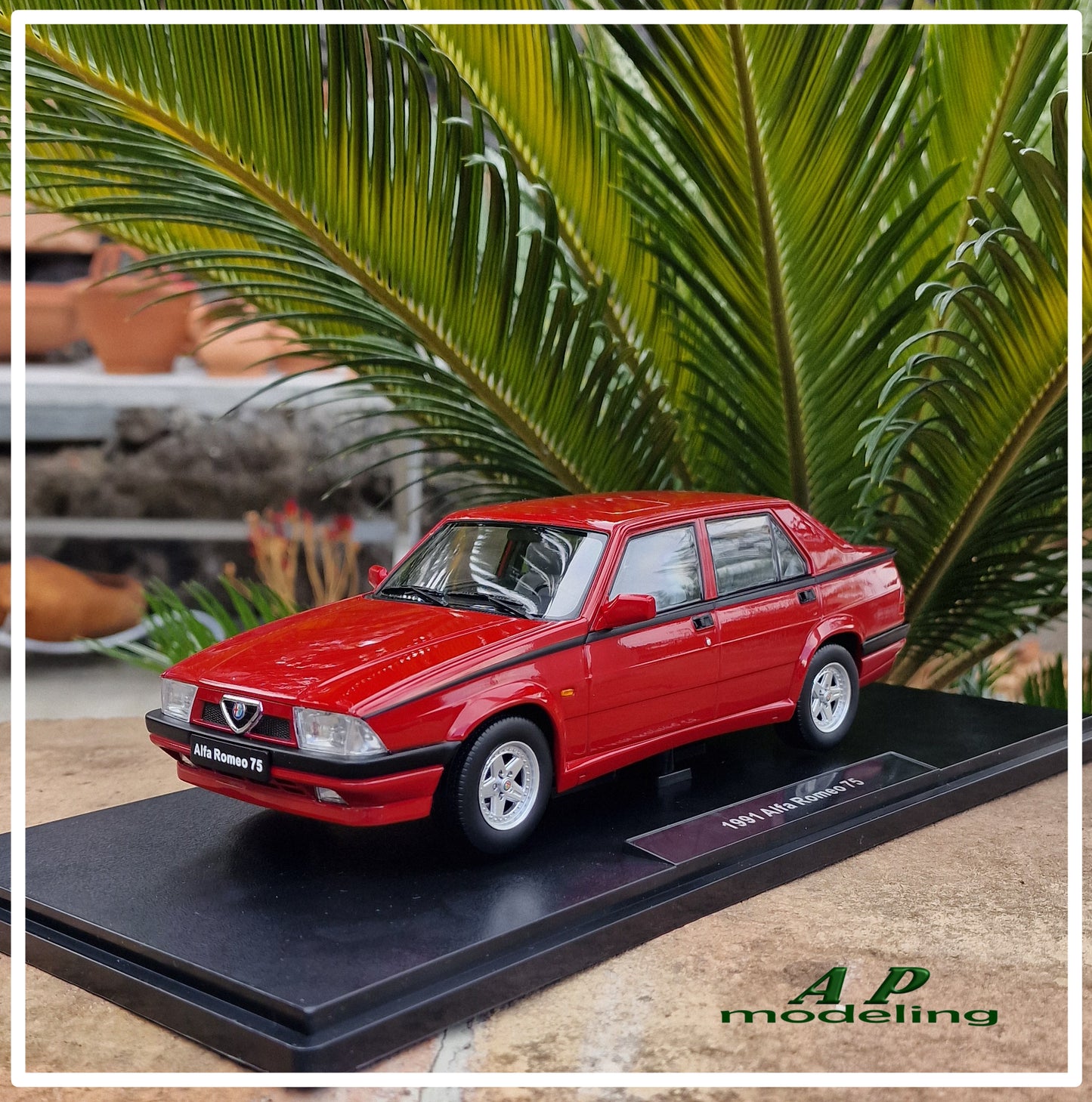 modellino auto scala 1/18 alfa romeo 75 modellini da collezione diecast