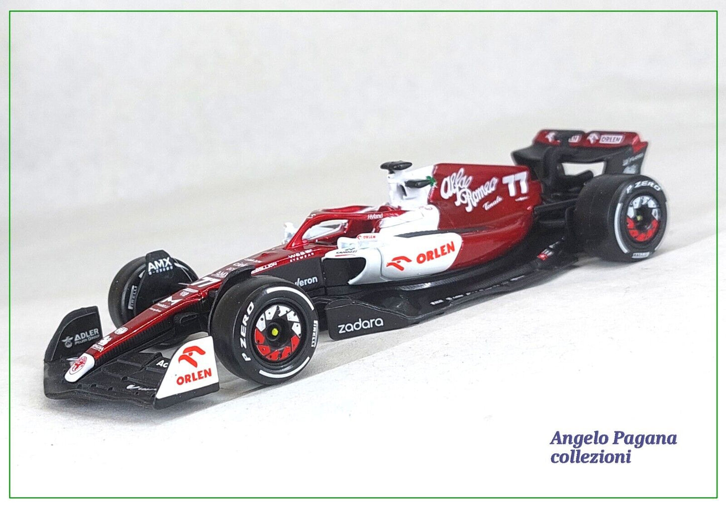 modellino auto 1:43 da formula 1 alfa romeo f1 team c42 n 77 valtteri bottas