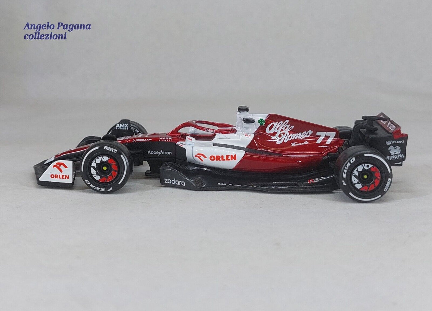 modellino auto 1:43 da formula 1 alfa romeo f1 team c42 n 77 valtteri bottas