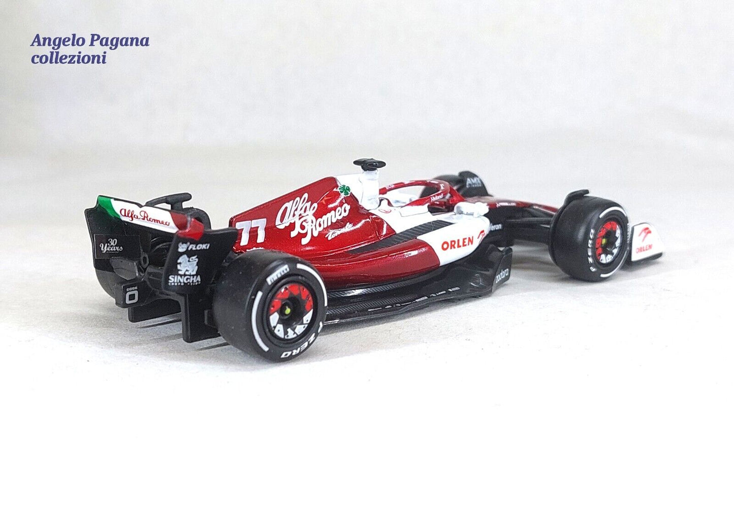 modellino auto 1:43 da formula 1 alfa romeo f1 team c42 n 77 valtteri bottas