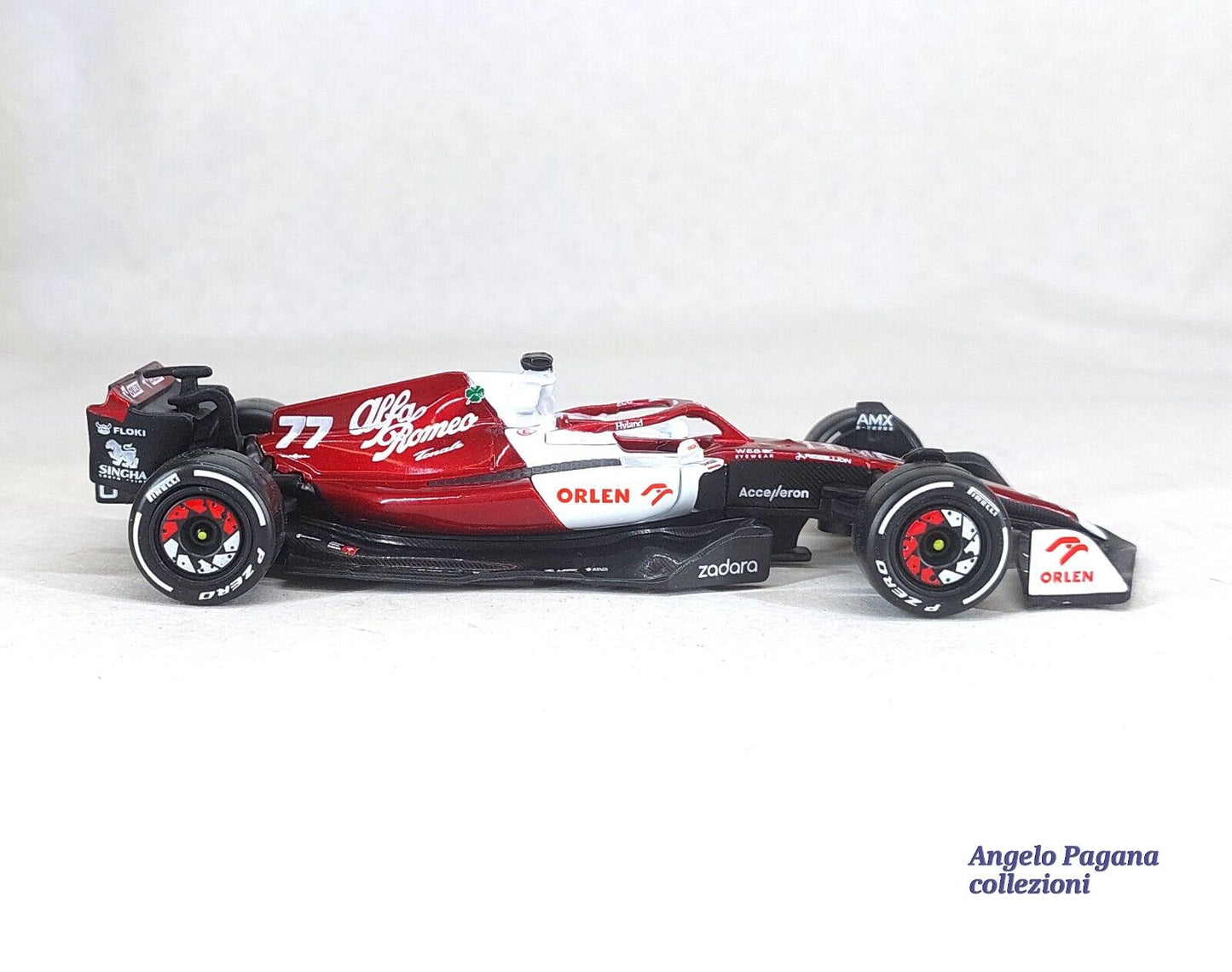 modellino auto 1:43 da formula 1 alfa romeo f1 team c42 n 77 valtteri bottas