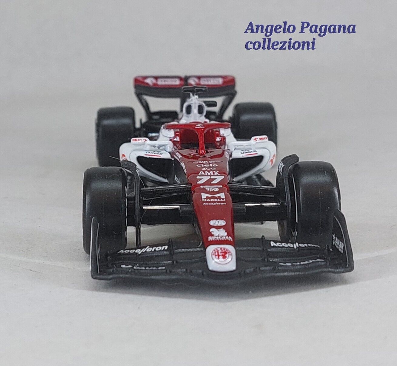 modellino auto 1:43 da formula 1 alfa romeo f1 team c42 n 77 valtteri bottas