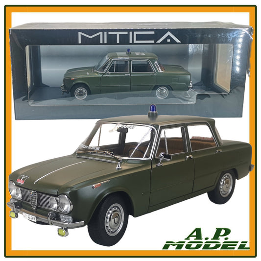 modellino auto 1:18 alfa romeo giulia 1.6 Ti dei carabinieri del 1963 modellini