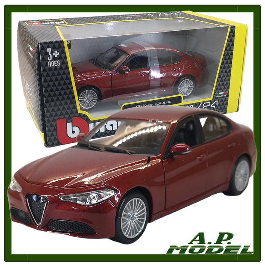 modellino auto scala 1/24 alfa romeo giulia modellini da collezione diecast