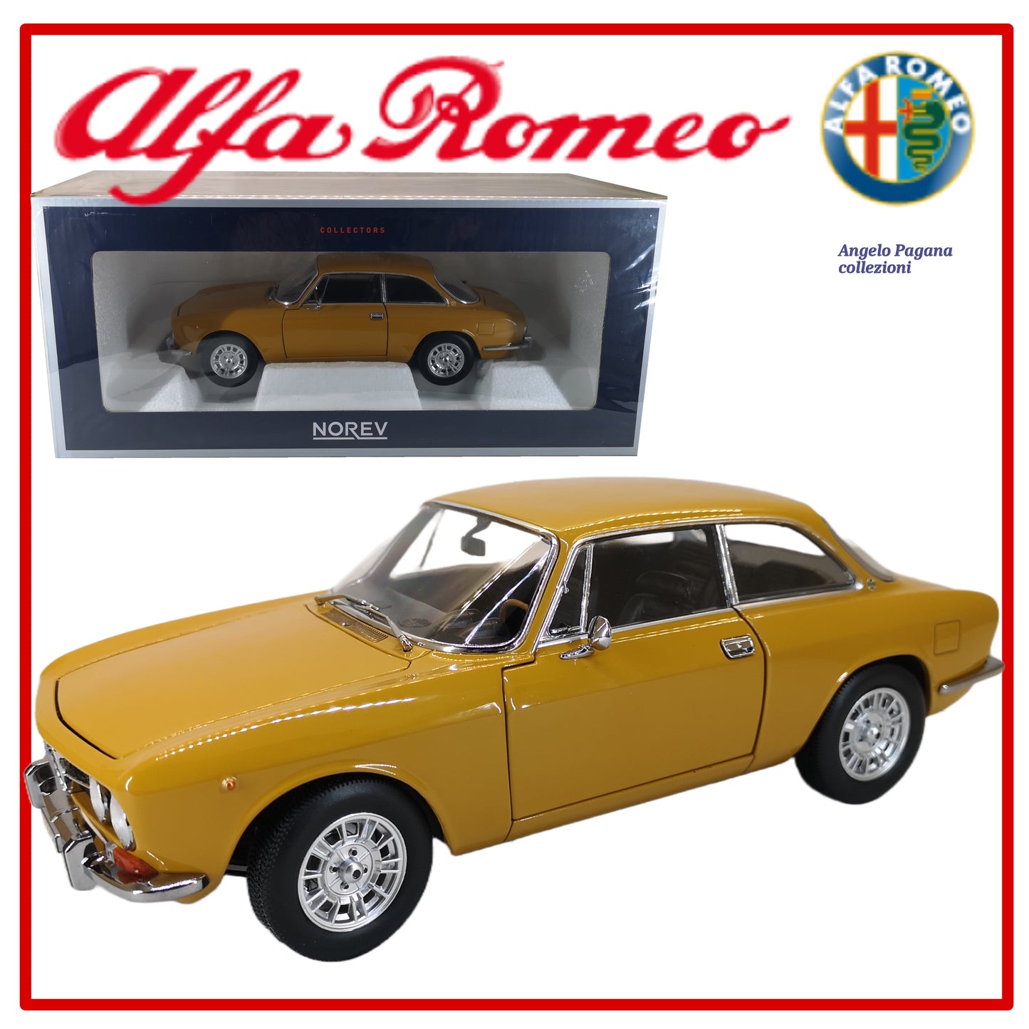 modellino auto 1:18 diecast alfa romeo gt 1750 gtv macchinina classic –  arte e luce designers